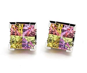 Orphelia Rainbow Collection Ladies' Earring Studs 925 Sterling Silver Multi-Coloured Cubic Zirconia CC-36