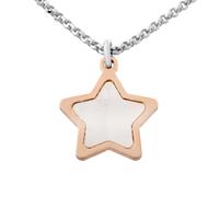 Orphelia Womens 925 Sterling Silver Bracelet - Silver/Rose ZA-7167 - Silver & Rose Gold - One Size