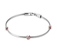 Orphelia Womens 925 Sterling Silver Bracelet - Silver/Rose ZA-7415 - Silver & Rose Gold - One Size