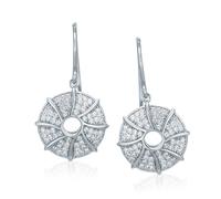 Orphelia Womens 925 Sterling Silver Drop Earrings - ZO-5169 - One Size