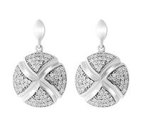 Orphelia Womens 925 Sterling Silver Drop Earrings - ZO-6043 - One Size