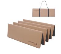 Orphesion Foldable Cork Yoga Mat Lightweight Packable Travel Mat Non slip Folding Exercise Mat Natural Cork Resists Dirty and Odor Pilates Fitness Mat 0.24"(6mm) with Carrying Strap for Hot Yoga