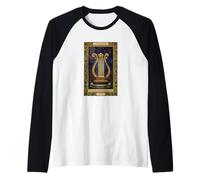 Orpheus Lyre Ancient Stringed Instrument Tarot Raglan Baseball Tee