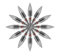 ORRANNI Archery Field Points,5/16" Outside Diameter,125 Grains,Stainless Steel Screw in Archery Field Tips(1 Dozen)