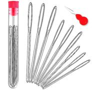 ORRDICE Large-Eye Blunt Needles, Stainless Steel Yarn Knitting Needles, Sewing Needles, Crafting Knitting Weaving Stringing Needles, Perfect for Finishing Off Crochet Projects(9 Pieces)