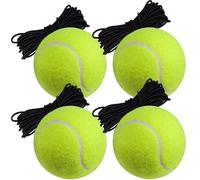 Orrdiffi Tennis Ball Tennis Trainer Balls, Swing Ball with 4m Elastic String Attached for Self-Study Exercise, Ideal for Indoor and Outdoor Practice（4 pieces