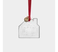 Orrefors 2025 Annual Holiday Ornament Gingerbread House - Clear Christmas Ornament