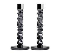 Orrefors Carat candle sticks 2-pack antracite 24.2 cm