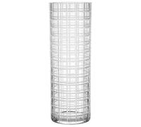 Orrefors - Cut In Number Vase Checked, 33 cm - Clear