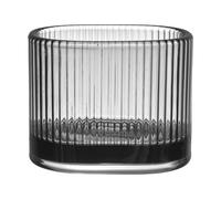 Orrefors Magica candle holder super ellipse 7 cm Grey