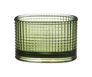 Orrefors Magica tealight holder super ellipse 5 cm Green