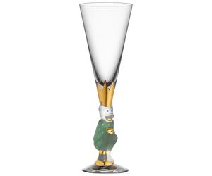 Orrefors - Nobel The Sparkling Devil Champagne Glass 19 reen - Green