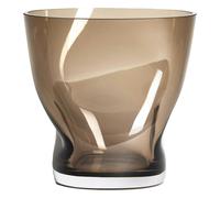 Orrefors - Squeeze Tulip Vase 18 cm, Smokey Brown - Smokey Brown