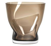 Orrefors - Squeeze Tulip Vase 18 cm, Smokey Brown - Smokey Brown