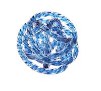 ORRFIDDY Glass Knot Teal Orbit Ball - 6 Inch Hand Blown Infinity Sculpture Decor Glass Orbit Home Decor Table Decoration Interio Art