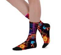 OrrinSports Novelty and Funny Practical Tech-themed Socks,Women Men Mid-Calf Design,Casual Activities Sports Fitness,High Elasticity Durable,Creative Gift