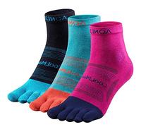 OrrinSports Toe Socks Coolmax Running Socks for Men Women 3 Pairs Athletic Breathable Five Finger Socks