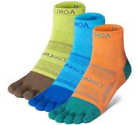OrrinSports Toe Socks Coolmax Running Socks for Men Women 3 Pairs Athletic Breathable Five Finger Socks