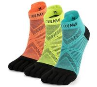 OrrinSports Toe Socks Coolmax Running Socks for Men Women 3 Pairs Athletic Breathable Five Finger Socks