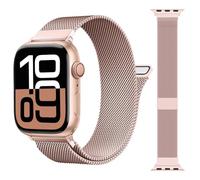 ORRLBB Patented Strap Compatible with Apple Watch Straps Series 10 9 8 7 6 5 4 3 SE2 SE Ultra2 Ultra 49mm 46mm 45mm 44mm 42mm 41mm 40mm 38mm for Women Men, Magnetic Milanese Loop for iWatch Bands