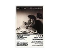 ORROBI Billy Joel Poster The Stranger Tracklist Album Poster Canvas Poster Wall Art Decor Print Picture Paintings for Living Room Bedroom Decoration Unframe-style 12x18inch(30x45cm)