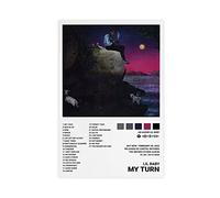 ORROBI Lil Baby Poster My Turn Album Cover Poster Canvas Poster Wall Art Decor Print Picture Paintings for Living Room Bedroom Decoration Unframe-style 12x18inch(30x45cm)