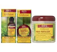 ORS HAIRestore Fertilizing Serum 59ml, Fertilizing Temple Balm 57g & Hair Fertilizer 170g (Set of 3)