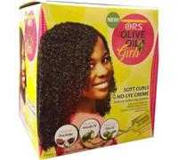 ORS Olive Oil Girls Soft Curls No-lye Creme Texture Softening System 1app