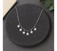 Orsa May Women's Sterling Silver 6 Star Charm Necklace Orsa May Silver One Size