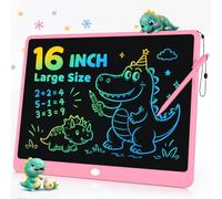 ORSEN LCD Writing Tablet for Kids, Extra Large Digital Drawing Board & Learning Whiteboard, Reusable Writing Pad for Drawing, Math, Spelling, Screen-Free Educational Gift for Children (16inch Pink)