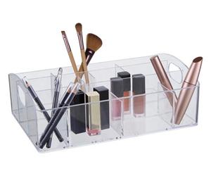Orsina 10 Compartments Clear Makeup Organizer, Cosmetic Organizer For Bathroom, Dressing Table, Vanity Organizer