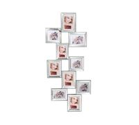 Orsina 10 Photo Mirrored Multi Photo Frame in Silver Orsina Silver