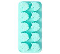 Orsina 10 Unicorn Shaped Blue Ice Cube Tray, Unique Ice Cube Tray, Thermoplastic Rubber Ice Freezing Tray