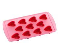 Interiors by Premier 11 Hearts Shaped Ice Cube Tray, Unique Ice Cube Tray, Thermoplastic Rubber Ice Freezing Tray
