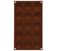Orsina 15 Sunflower Brown Chocolate Mould, Flexible Non-Stick Silicone Tray, Heat Resistant Up to 230°C Orsina Brown