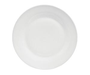 Orsina 16-Piece Dinner Set, Modern White Porcelain Dinner Set, 16 Piece Elegant White Dinner Set For Four Diners