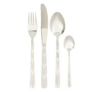 Orsina 16 Piece Stainless Steel Cutlery Set, Avie Colored Cutlery Set, Luxury Cutlery Set, Modern 16 Piece Cutlery Set in Off-White Orsina Off-White