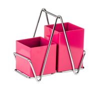 Orsina 2 Compartment Cutlery Caddy in Pink Orsina Pink