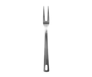 Orsina 2 Pronged Fork, Lightweight Eating Fork, Polished Stainless Steel Tine Fork, Serving Fork With Hanging Hoop in Silver Orsina Silver