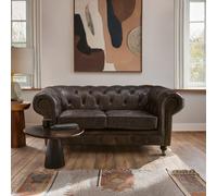 Victor 2 Seat Grey Leather Sofa Interiors by Premier Grey One Size