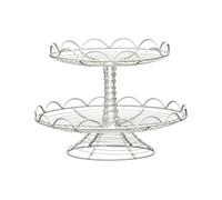 2 Tier Cream Wire Cake Stand Premier Housewares Cream One Size
