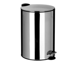 Orsina 20 Litre Pedal Bin With Soft Close Lid, Compact Metal Bin With Removable Inner Bucket, Ideal For Bathrooms,
