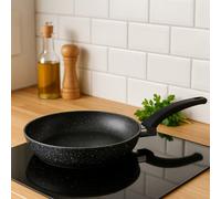 Orsina 28Cm Frying Pan, Non-Stick Aluminium Frypan With Marble Effect Coating, Durable Cookware With Soft Touch