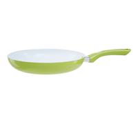 Orsina 28cm Lime Green Frypan, Non-Stick Aluminium Frying Pan With Soft Touch Handle, nature friendly Ceramic Coating in White Orsina White