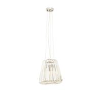 Orsina 3 Bulb Bronze Pendant Light, Geometric Glass Cone Ceiling Fixture, Crystal-Textured Shade Light in Silver Orsina Silver