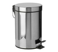 Orsina 3 Litre Pedal Bin, Compact Stainless Steel Bin With Soft Close Lid And Removable Inner Bucket
