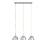 Orsina 3 Pendant Light with Copper Finish, Contemporary Ceiling Lighting Fixture For Kitchen Island Or Dining Area in Silver Orsina Silver