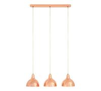 Orsina 3 Pendant Light With Copper Finish, Contemporary Ceiling Lighting Fixture For Kitchen Island Or Dining Area