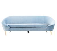 Orsina 3 Seat Aqua Blue Velvet Sofa