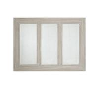 Premier Housewares 3 Section Brown Ash With Gold Frame Wall Mirror For Bedroom/Hallway/Bathroom Minimal and Contemporary w139 x d3.5 x h103cm